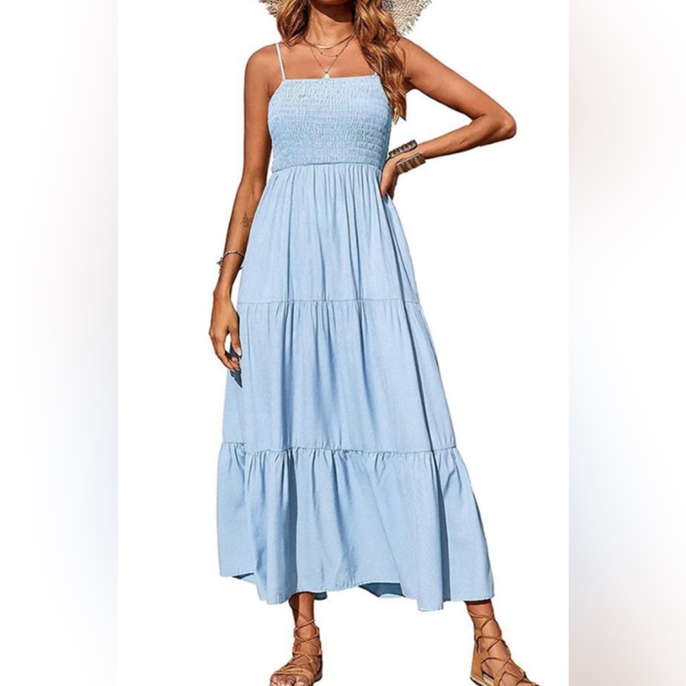 Sky Blue Maxi Dress